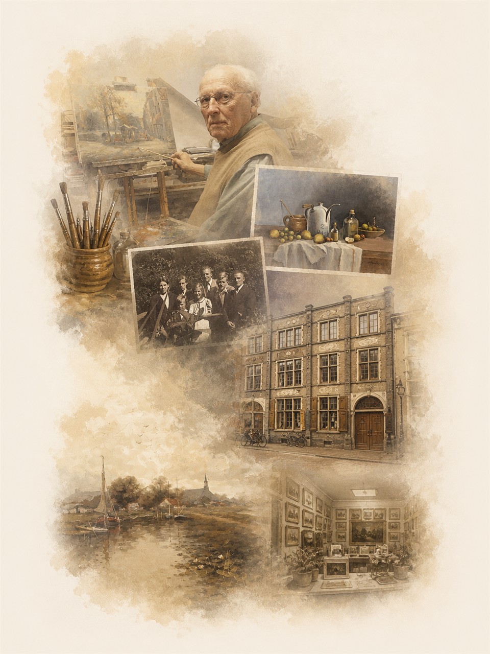 Montage van het leven en werk van Jan Schaeffer